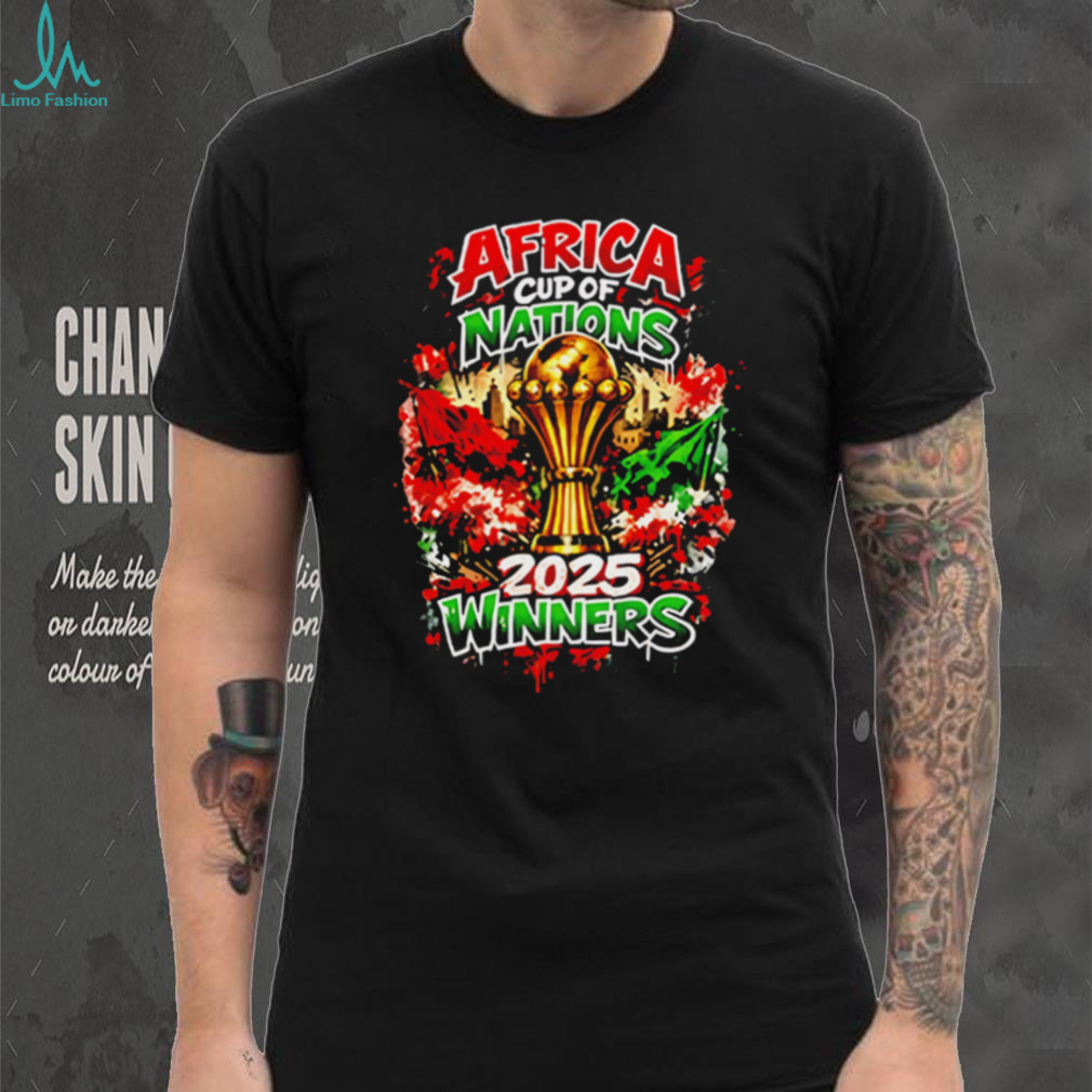 Africa Cup Of Nations 2025 Winners Soccer Trophy T Shirt Africa Cup Of Nations 2025 Winners Soccer Trophy T Shirt