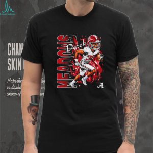 Alabama Football Meadows Player Fire Graphic Sports T Shirt