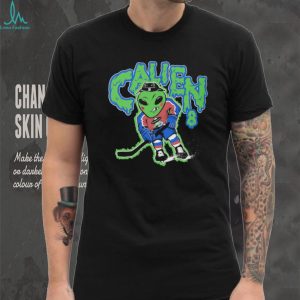 Alien Hockey Player Mascot Funny Slime Graphic T Shirt Alien Hockey Player Mascot Funny Slime Graphic T Shirt