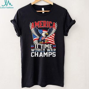 America 11 Time World War Champs Patriot Eagle T Shirt