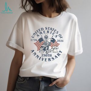 America 250th Anniversary Eagle Liberty Bell Patriotic T Shirt