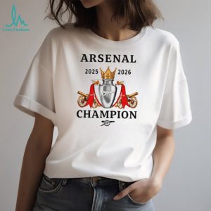 Arsenal FC Premier League 2026 Champions Trophy T Shirt