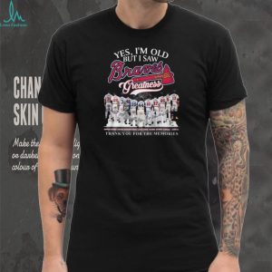 Atlanta Braves Baseball Legends Greatness Thank You For The Memories Player Signatures T Shirt