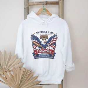 Baltimore Orioles America 250 Years of Freedom 1776 2026 Eagle T Shirt