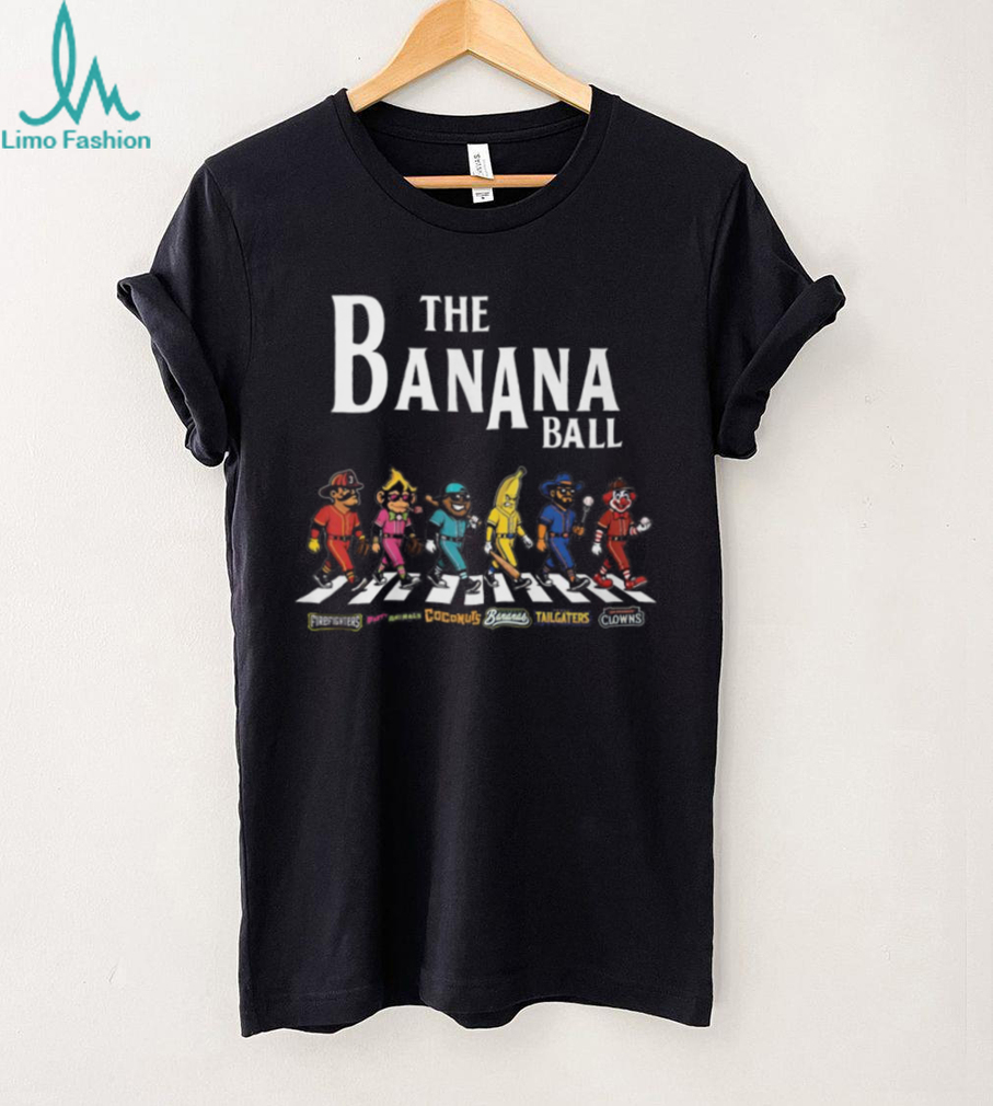 Banana Ball Abbey Road Parody Shirt All Teams Walking Graphic T Shirt Banana Ball Abbey Road Parody Shirt All Teams Walking Graphic T Shirt