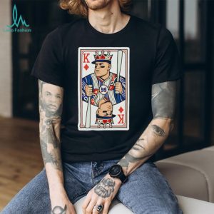 Baseball King Number 99 Playing Card Pinstripes T Shirt