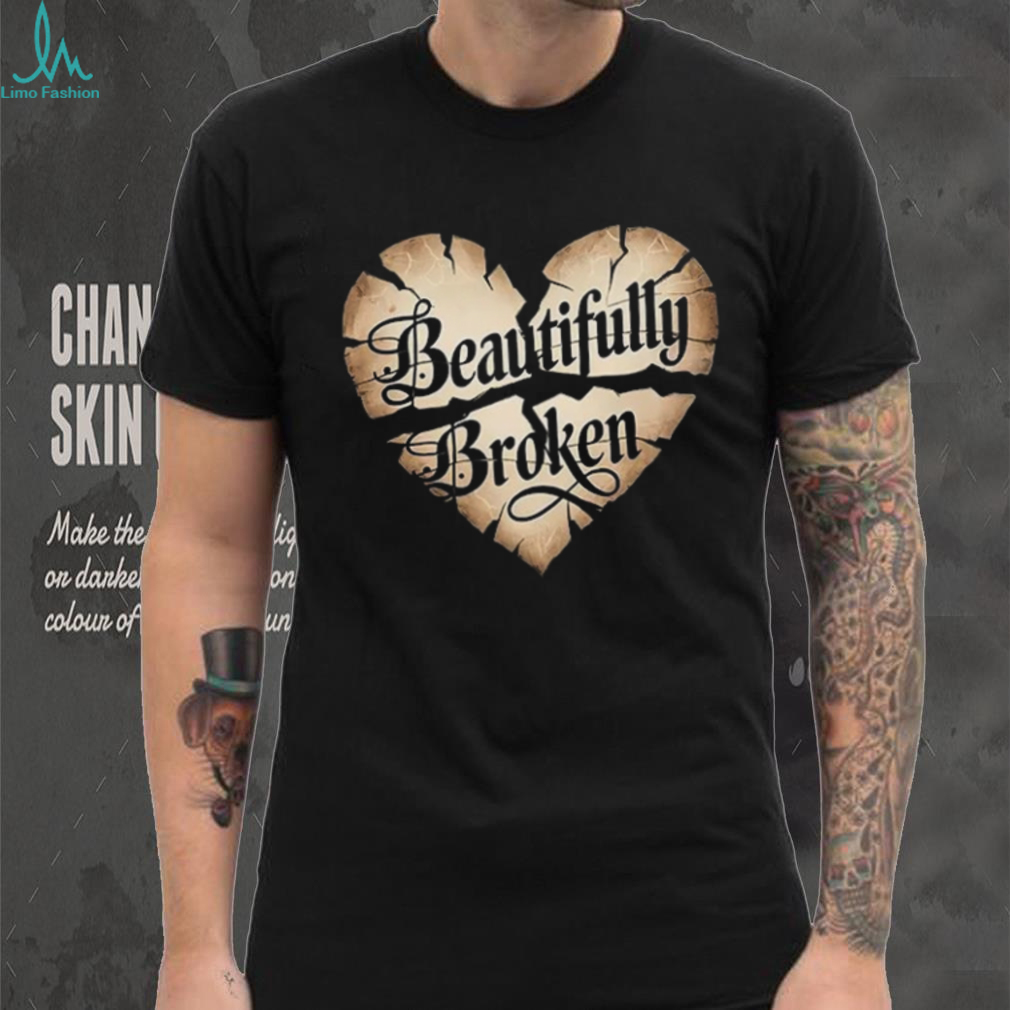 Beautifully Broken Heart Grunge Aesthetic Minimalist T Shirt Beautifully Broken Heart Grunge Aesthetic Minimalist T Shirt