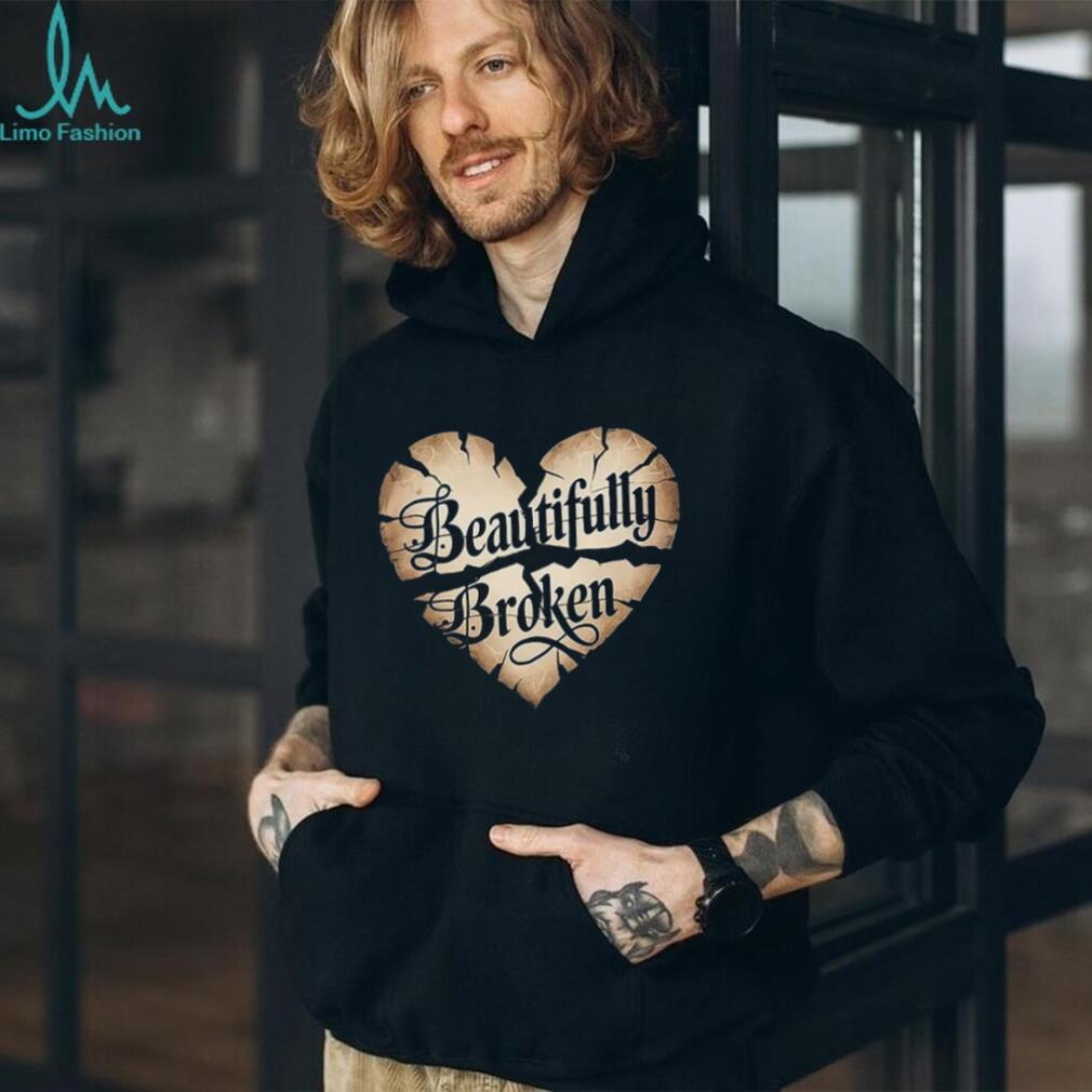 Beautifully Broken Heart Grunge Aesthetic Minimalist T Shirt Beautifully Broken Heart Grunge Aesthetic Minimalist T Shirt