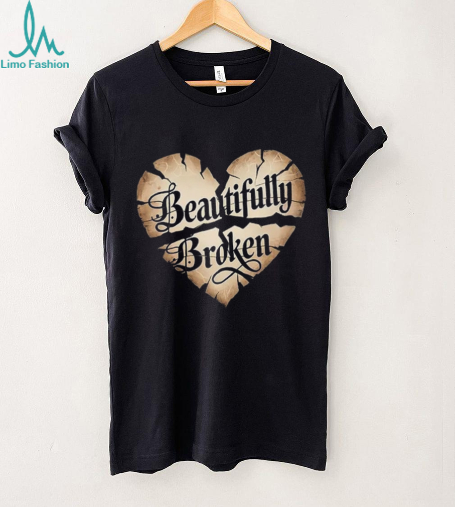 Beautifully Broken Heart Grunge Aesthetic Minimalist T Shirt Beautifully Broken Heart Grunge Aesthetic Minimalist T Shirt