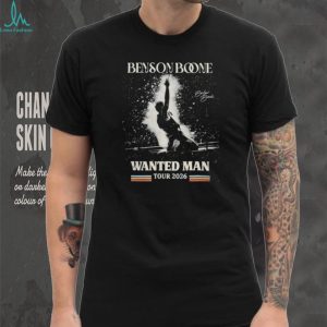 Benson Boone Wanted Man Tour 2026 Live On Stage Concert T Shirt