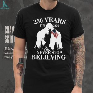 Bigfoot American Flag 250 Years 1776 2026 Patriot T Shirt
