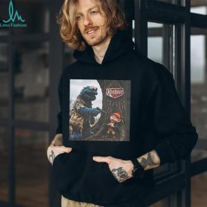 Blue Monster and Forest Elf Edgy muppet meme shirt