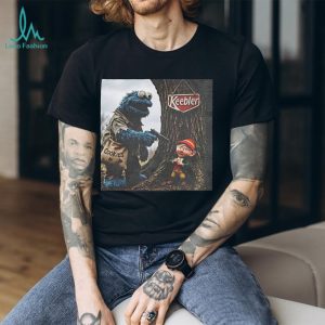 Blue Monster and Forest Elf Edgy muppet meme shirt