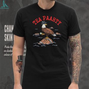 Boston Tea Paahty Eagle Patriotic History Parody T Shirt