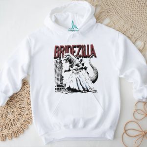 Bridezilla Funny Godzilla Wedding Bride Parody White T Shirt