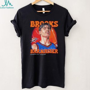 Brooks Barnhizer Oklahoma City Basketball Retro Portrait Graphic T Shirt