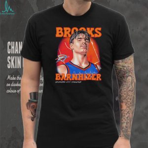 Brooks Barnhizer Oklahoma City Basketball Retro Portrait Graphic T Shirt