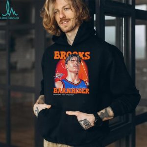 Brooks Barnhizer Oklahoma City Basketball Retro Portrait Graphic T Shirt