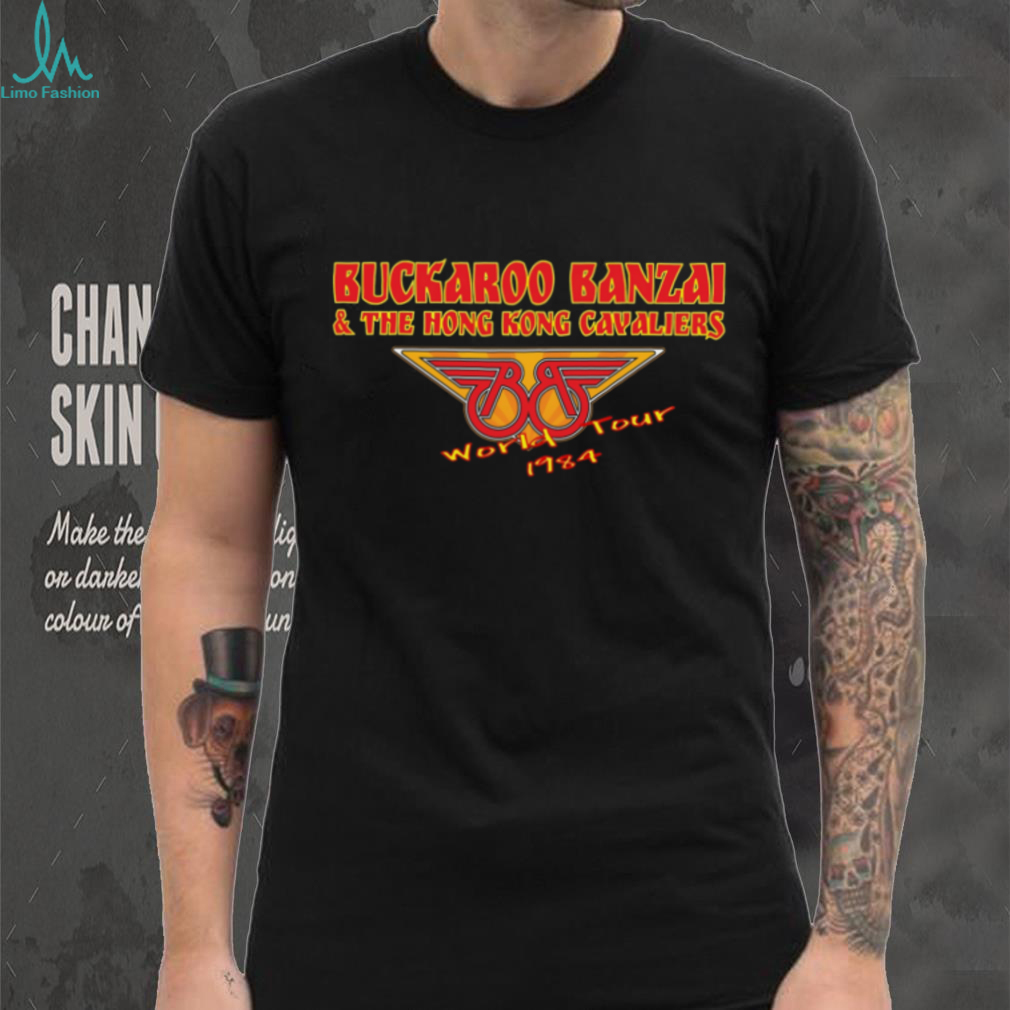 Buckaroo Banzai Hong Kong Cavaliers 1984 World Tour Vintage Style T Shirt Buckaroo Banzai Hong Kong Cavaliers 1984 World Tour Vintage Style T Shirt
