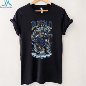 Buffalo Hockey Saber Toothed Tiger Ice Skating Graphic T Shirt