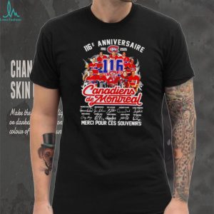 Canadiens de Montreal 116e Anniversaire Signature Hockey Shirt