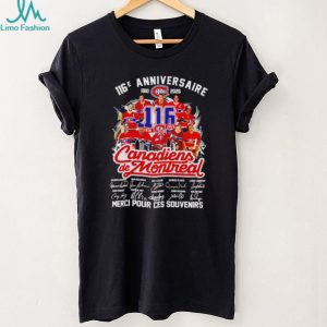 Canadiens de Montreal 116e Anniversaire Signature Hockey Shirt