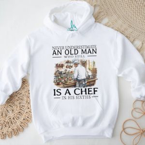 Chef Old Man in His Sixties Cooking Theme Graphic T Shirt