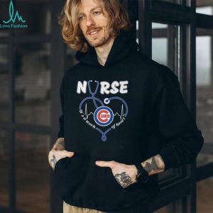 Chicago Baseball Nurse T Shirt Cute Stethoscope Heart Professional Apparel