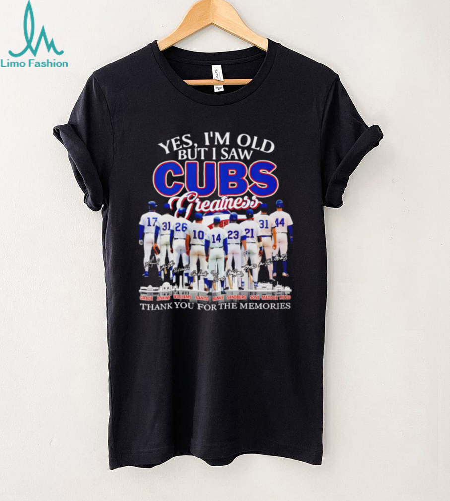 Chicago Cubs Greatness Baseball Legends Signatures Thank You Memories T Shirt Chicago Cubs Greatness Baseball Legends Signatures Thank You Memories T Shirt