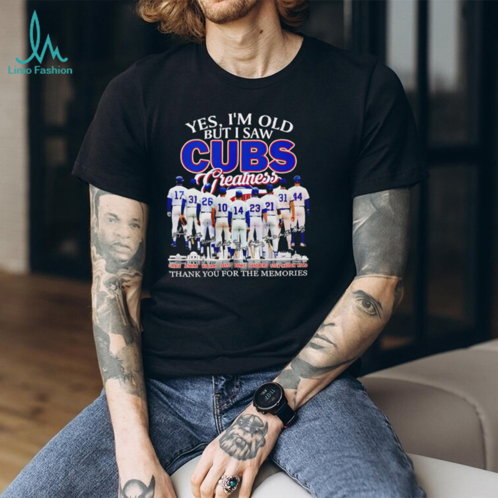 Chicago Cubs Greatness Baseball Legends Signatures Thank You Memories T Shirt Chicago Cubs Greatness Baseball Legends Signatures Thank You Memories T Shirt