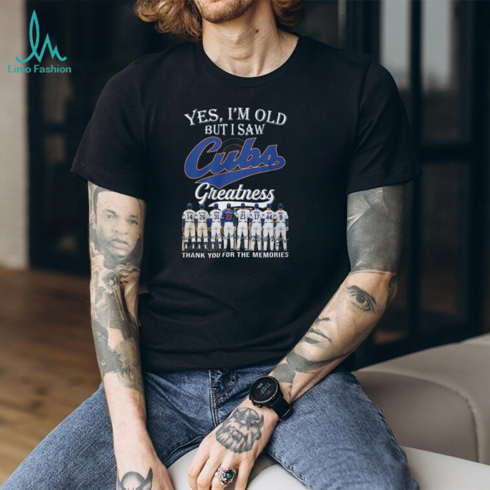 Chicago Cubs Greatness Players Signatures Numbers Blue White Thank You For Memories T Shirt Chicago Cubs Greatness Players Signatures Numbers Blue White Thank You For Memories T Shirt