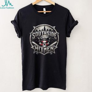 Chicago Southside Hitmen Skull Baseball Skyline Sports T Shirt