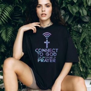Christian Faith Connect To God Prayer Symbol T Shirt