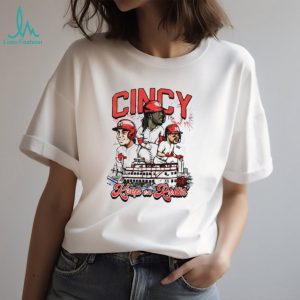 Cincinnati Reds Keep On Rollin Cincy Riverboat Baseball T Shirt