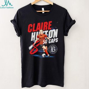 Claire Hutton Football Bay Club 50 Caps Athlete Appreciation T Shirt