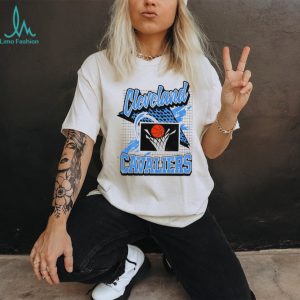 Cleveland Cavaliers Retro 90s Basketball Geometric Grid T Shirt