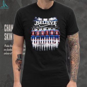 Colorado Avalanche Hockey Believe Team Players Fan Graphic T Shirt