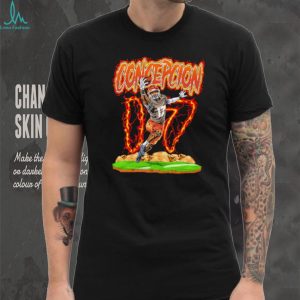 Concepcion 07 Football Player Flame Sports T Shirt