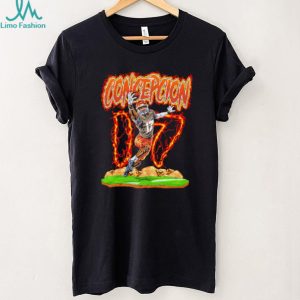 Concepcion 07 Football Player Flame Sports T Shirt