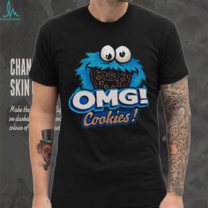 Cookie Monster OMG Cookies Funny Sesame Street Character T Shirt