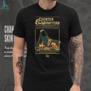 Cookies and Monsters Dungeons and Dragons RPG Parody Gamer T Shirt