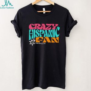 Crazy Hispanic Fan Retro Typography T Shirt