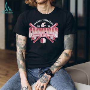 Crimson Washington State Cougars 2026 Mountain West Baseball Tournament Champions T Shirt