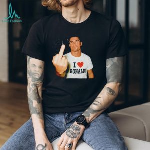Cristiano Ronaldo Middle finger and smoking funny shirt