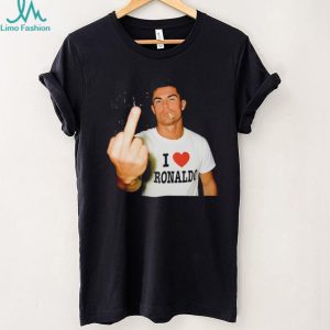 Cristiano Ronaldo Middle finger and smoking funny shirt