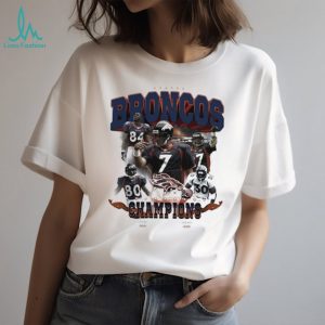 Denver Broncos Back To Back Super Bowl Champions Retro T Shirt