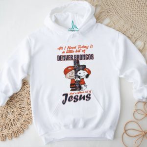 Denver Football Fan Snoopy Jesus Christian T Shirt