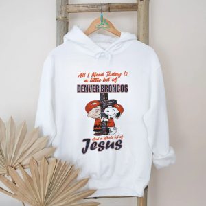 Denver Football Fan Snoopy Jesus Christian T Shirt