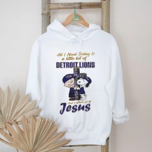 Detroit Football Fan Snoopy Jesus Christian T Shirt