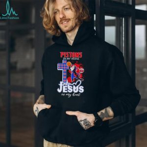 Detroit Pistons Basketball Jesus in My Heart Christian NBA Fan T Shirt
